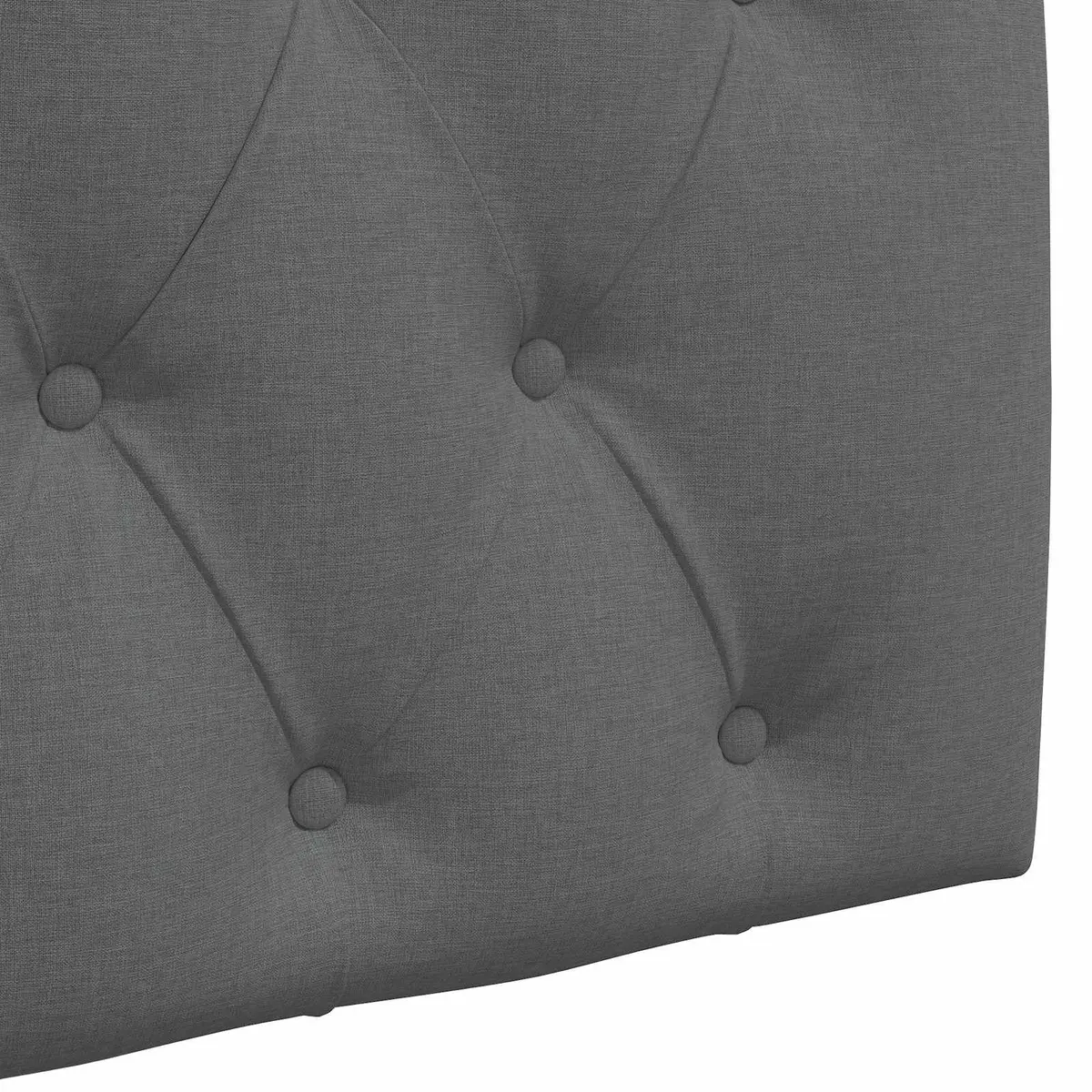 Grey Fabric Headboard for Various Room Settings