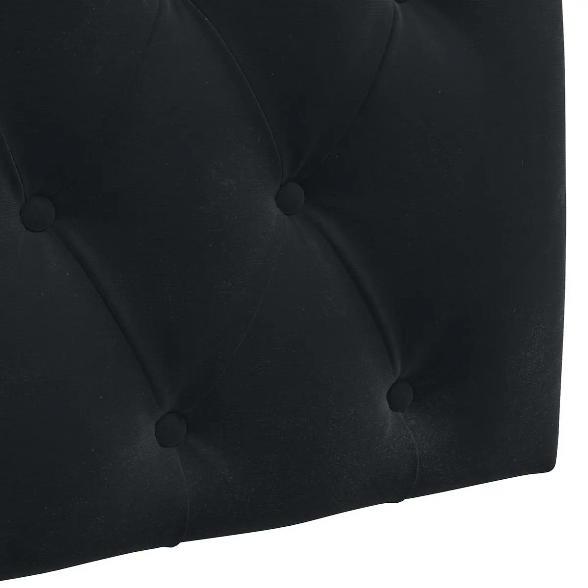 Hanging Headboard Velvet Modern Wall Mount Black