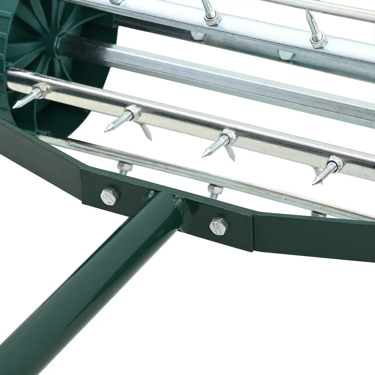 Lawn Roller Steel Frame 127.5cm Green Outdoor