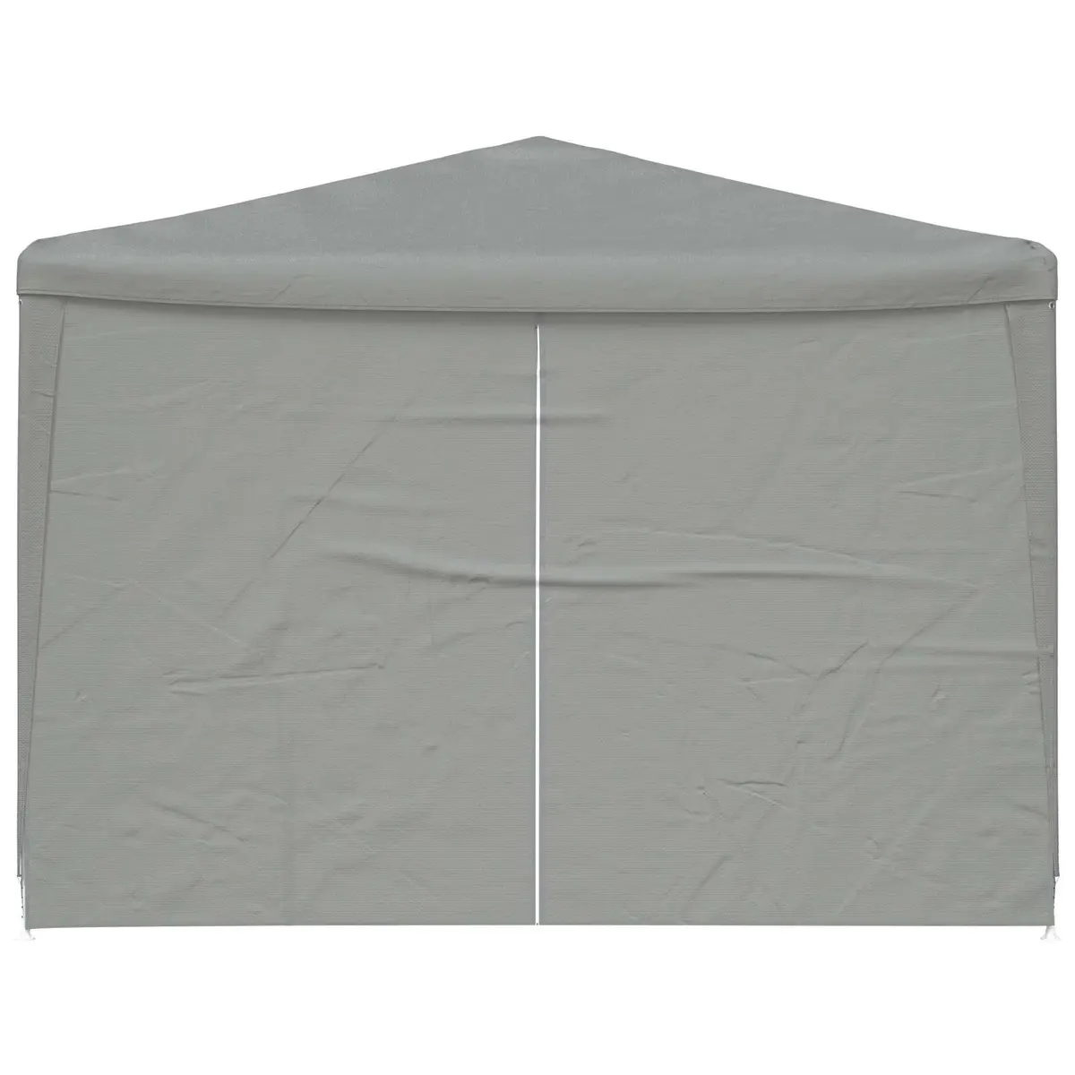 Outdoor Canopy Tent Grey 1200 x 300 x 255 cm Collapsible Steel Frame with Removable Side Panels and Doors