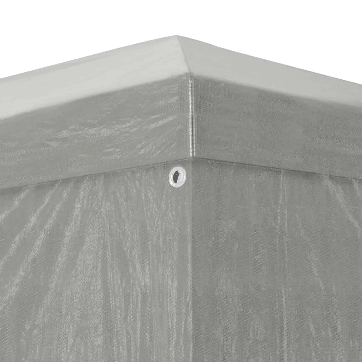 Outdoor Canopy Tent Grey 1200 x 300 x 255 cm Collapsible Steel Frame with Removable Side Panels and Doors