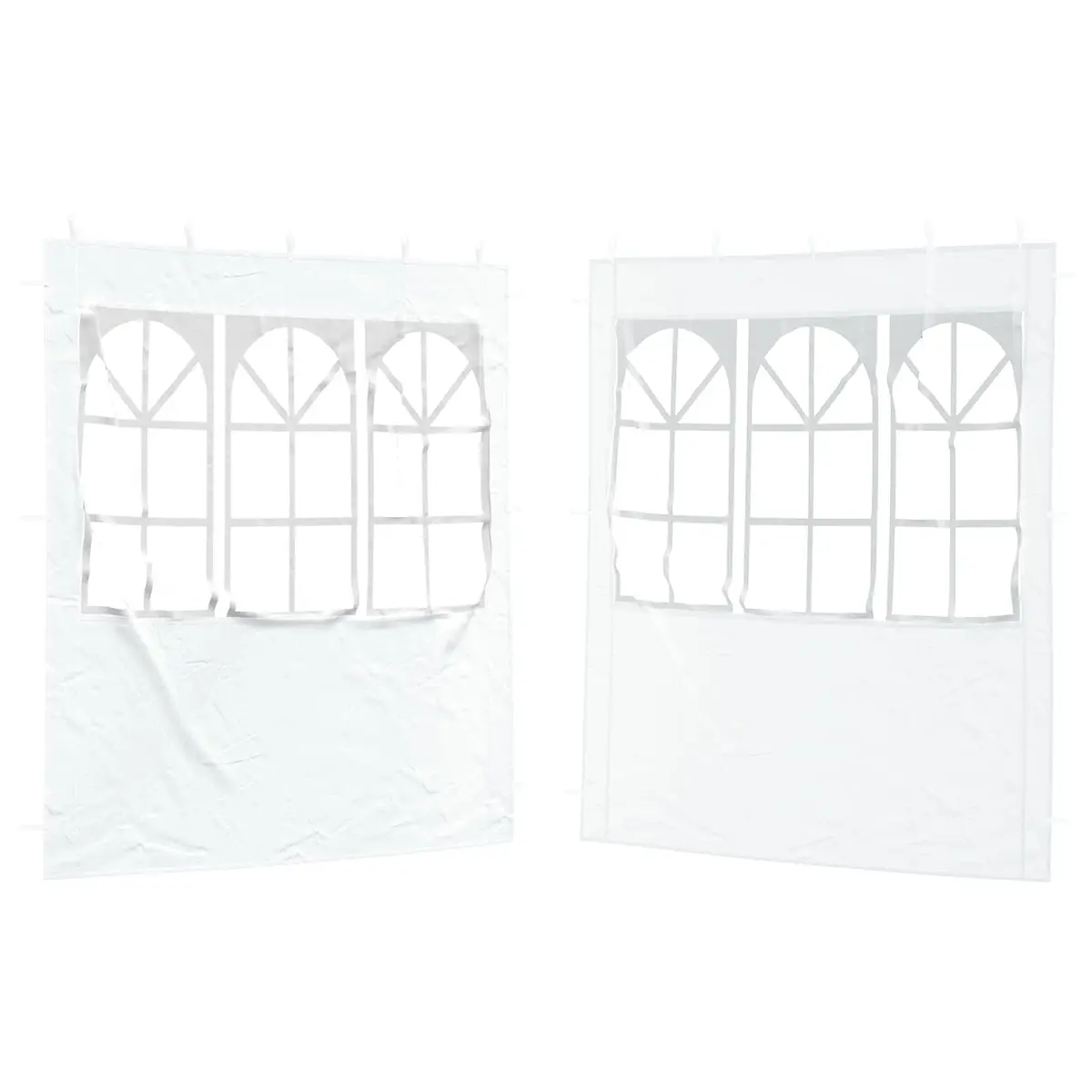 Party Tent Sidewall PE 200 x 195 cm White Outdoor Canopy Panel