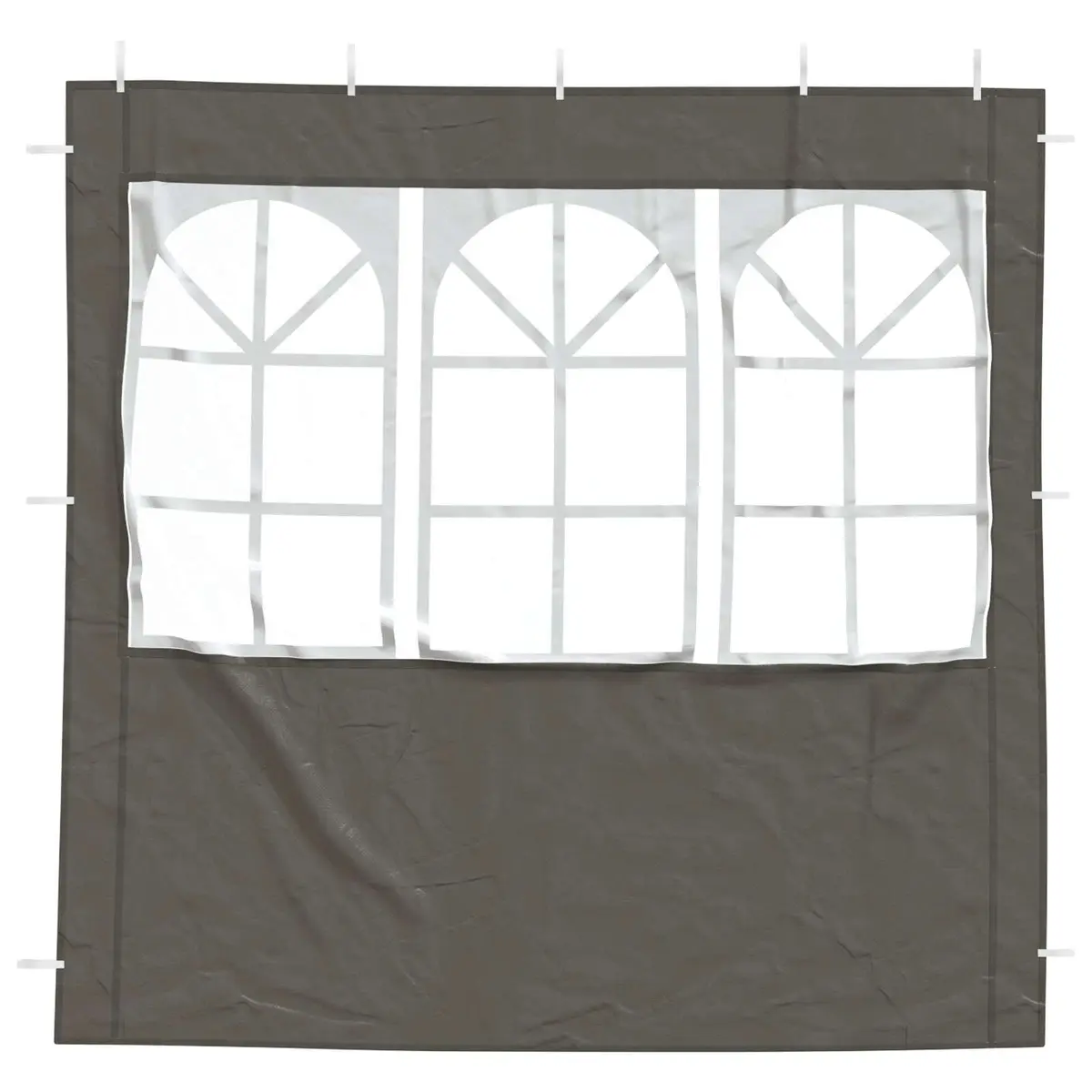 Party Tent Sidewall PE Fabric Steel 200 x 195 cm Anthracite