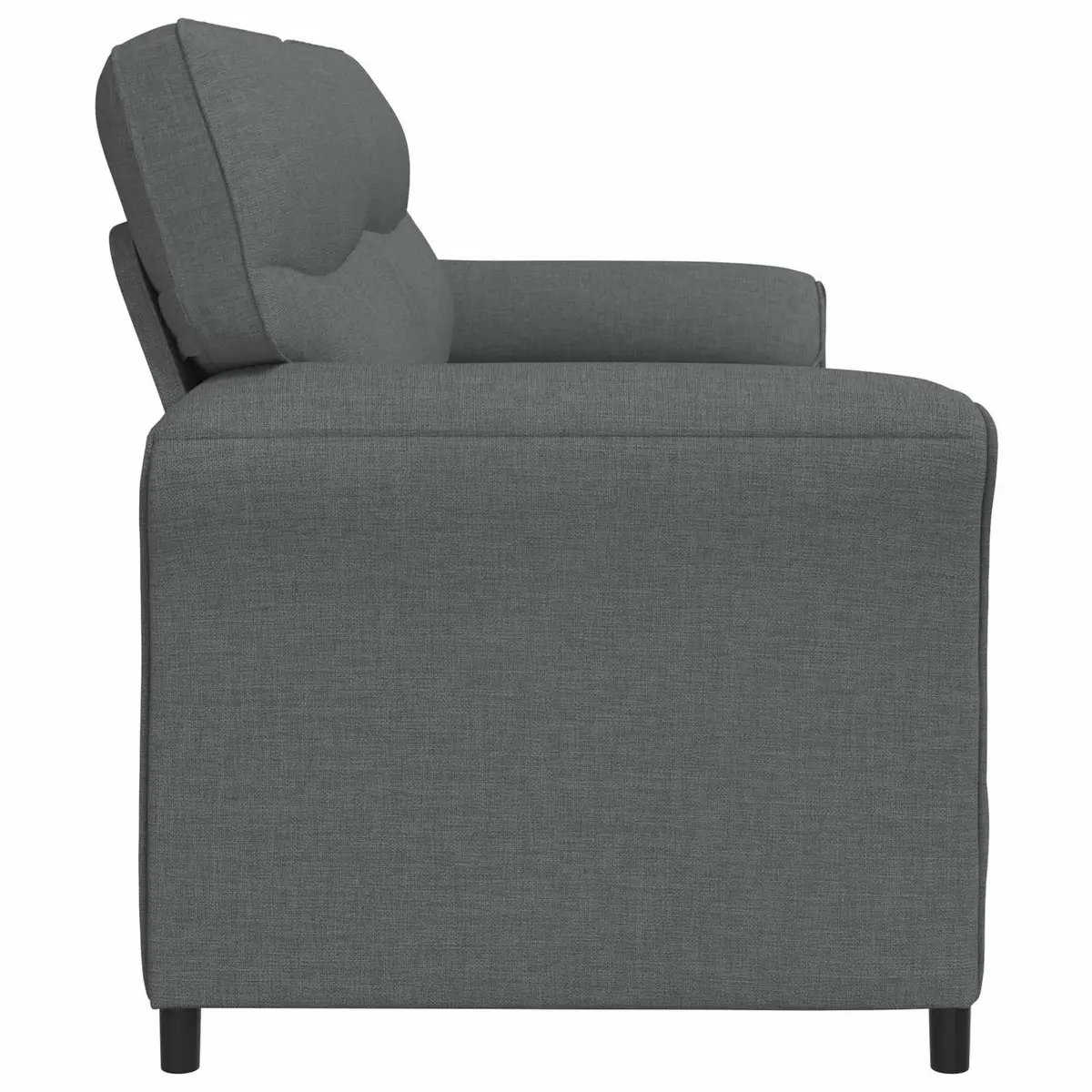 Sofa Metal Frame Foam Cushioned Grey
