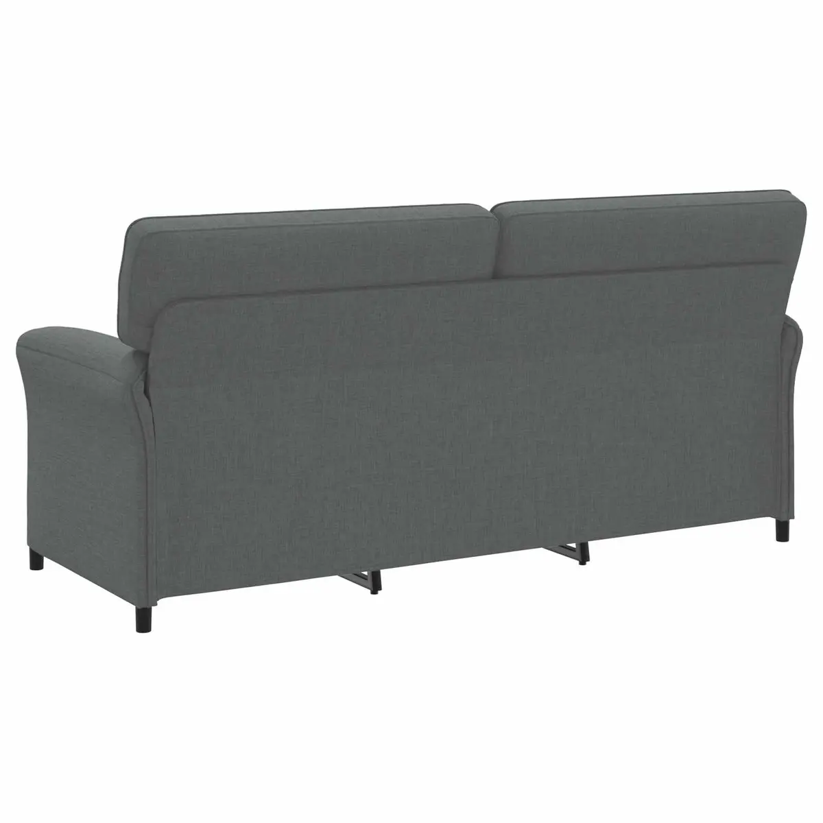 Grey Sofa Contemporary Indoor Lounge Seat Metal Frame Foam Cushions Living Room