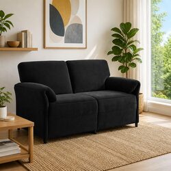 Practical 2-Seater Velvet Sofa for Living Rooms