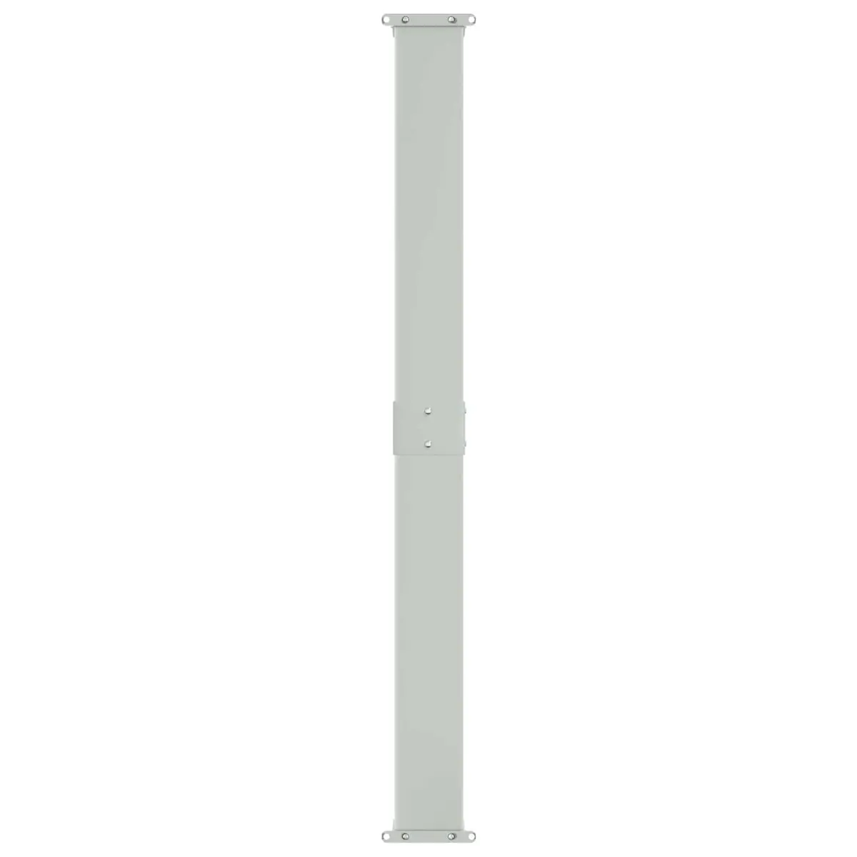 Retractable Side Awning Steel Frame 117 x 600 cm Taupe Polyester Fabric