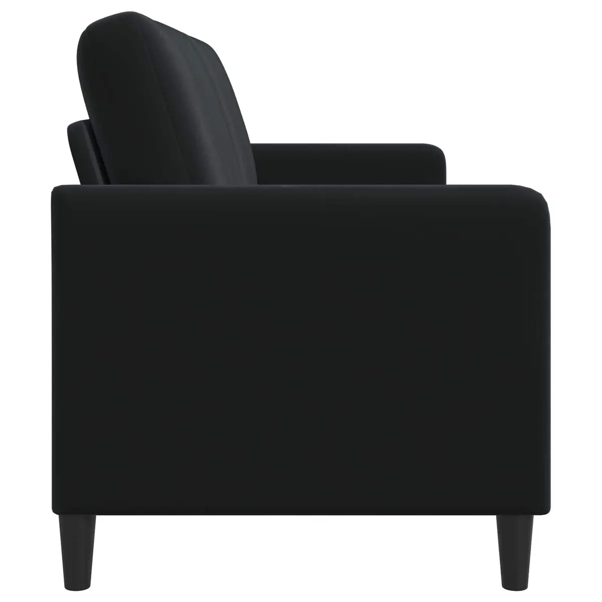 Sofa Lift-Up Storage Black Polyester 152x78x87 cm