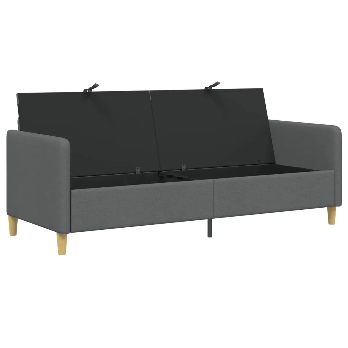 Dark Grey Storage Sofa Modern Lift-Up Seat Living Room Furniture Removable