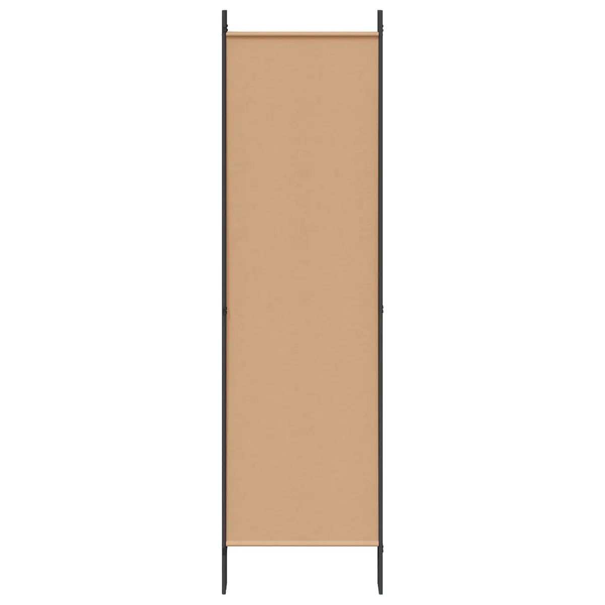 6-Panel Room Divider Fabric Folding Beige Privacy Screen