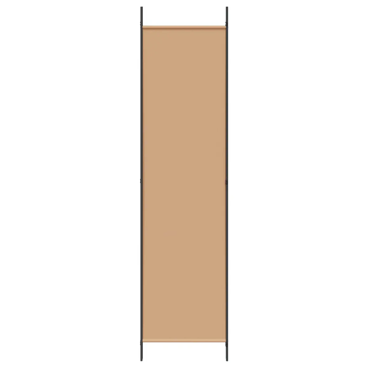 Room Divider Iron 3-Panel Folding Screen 150x200cm Beige