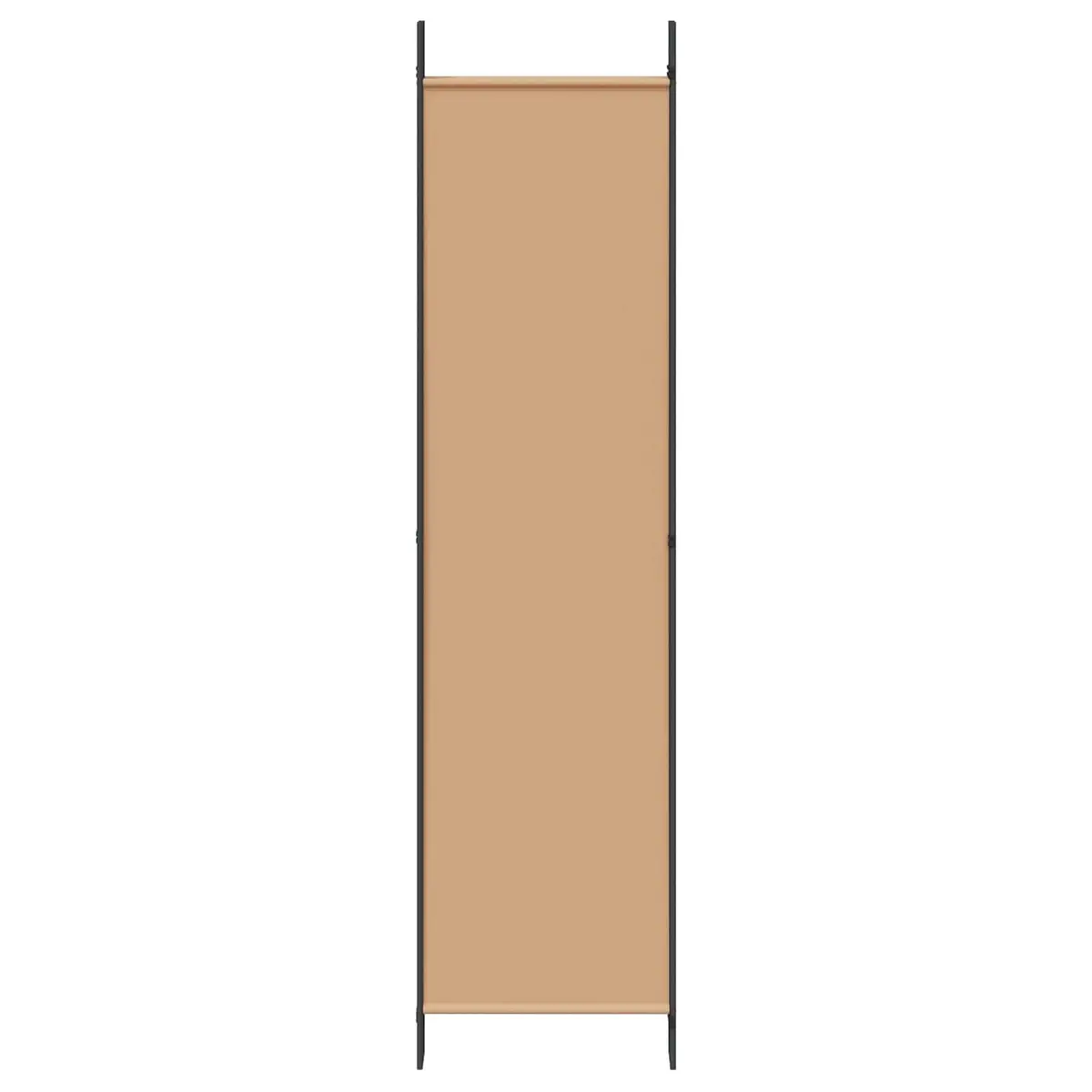 Room Divider Folding Screen 6-Panel Iron Frame Polyester 300x200cm Beige