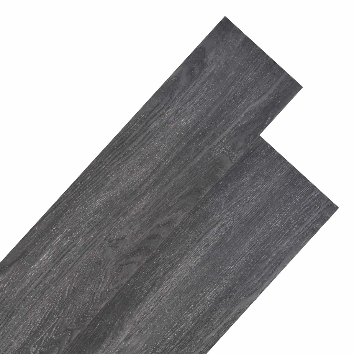 Self-Adhesive PVC Flooring Planks 18 Pieces Black White 5.26 m² DIY Indoor Floor