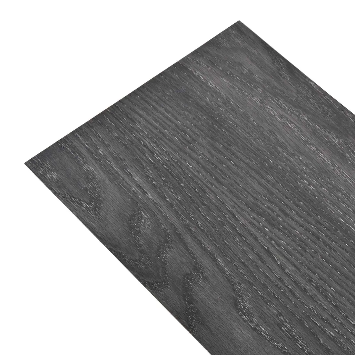 Self-Adhesive PVC Flooring Planks 18 Pieces Black White 5.26 m² DIY Indoor Floor