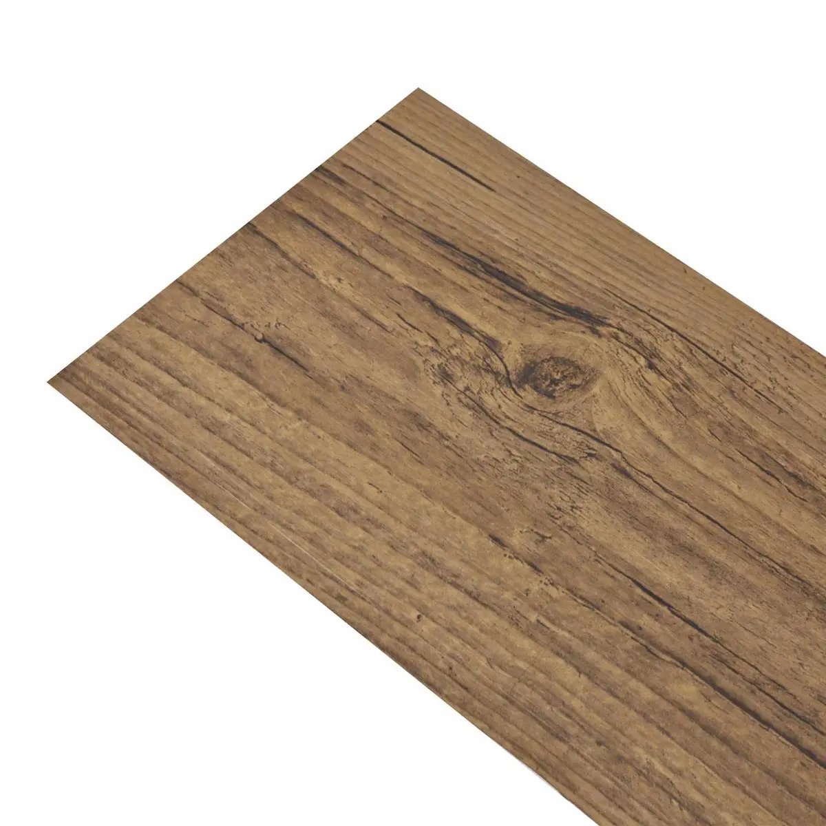 PVC Flooring Planks Self-Adhesive Brown Wood Look Indoor 36 Pieces