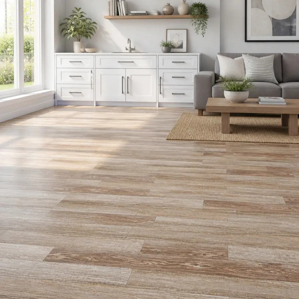 Self-Adhesive PVC Flooring Planks Indoor 5.02 m² Wood Washed Brown