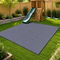 Versatile Grey Fall Protection Tiles for Your Home