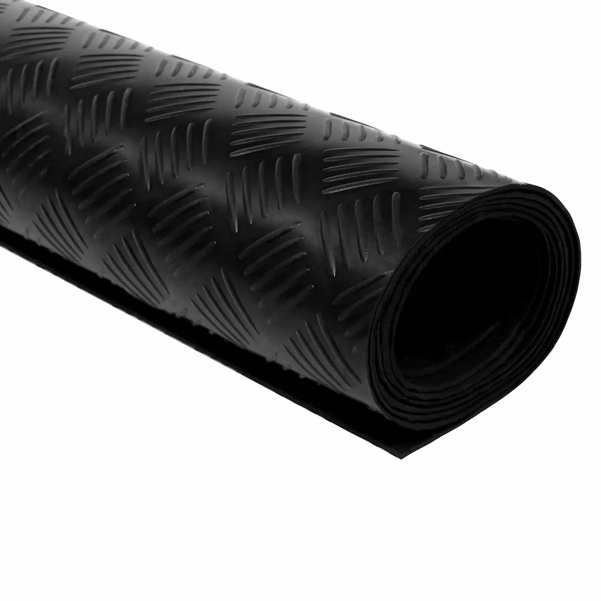 Rubber Mat Flexible Durable Heavy Duty Black 1x2m for Outdoor Garden Patio