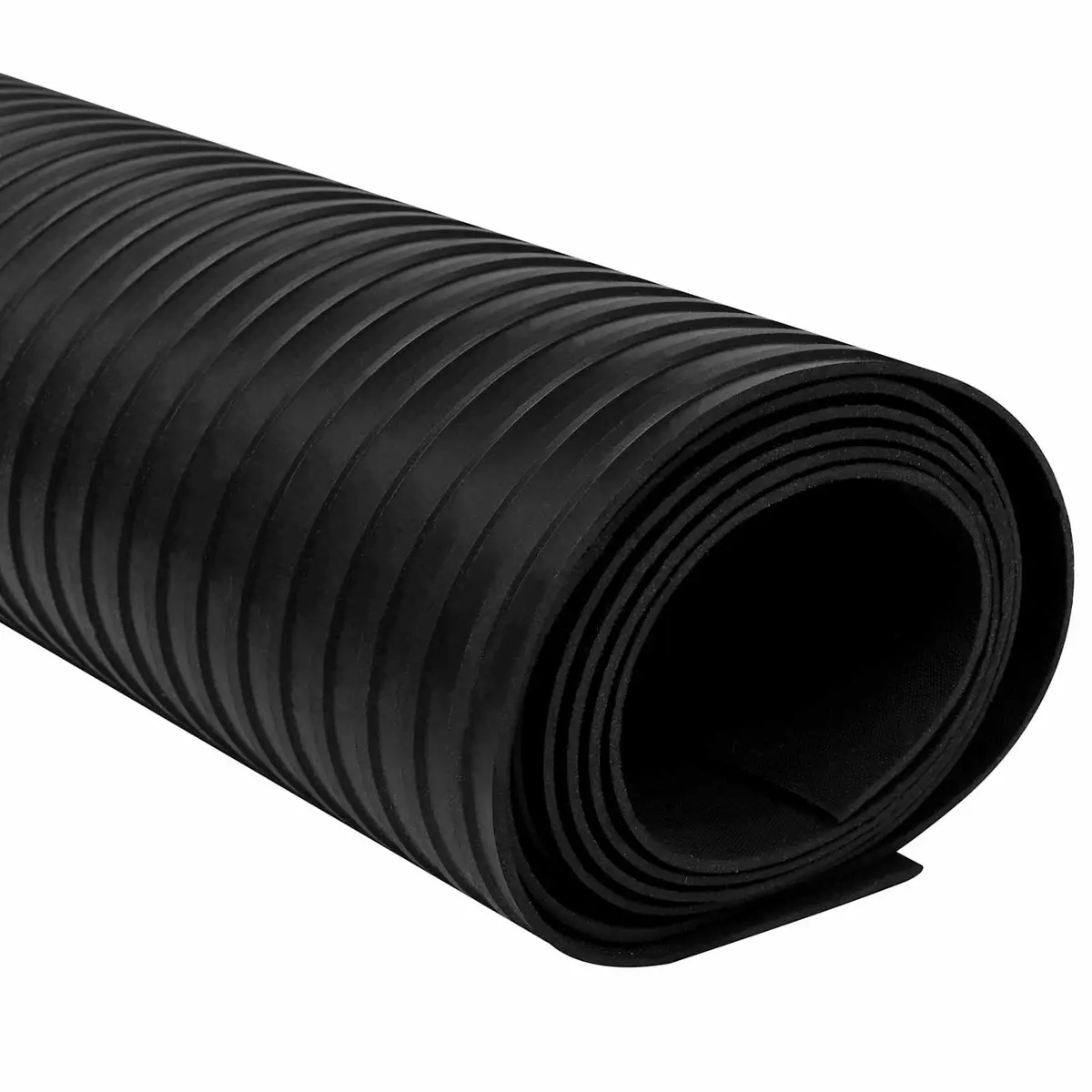 Outdoor Durable Rubber Mat 1x2m Black for Heavy-Duty Use in Garden and Patio