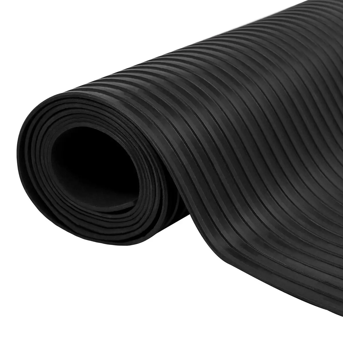 Rubber Floor Mat Outdoor Heavy Duty Protective 1x5m Black