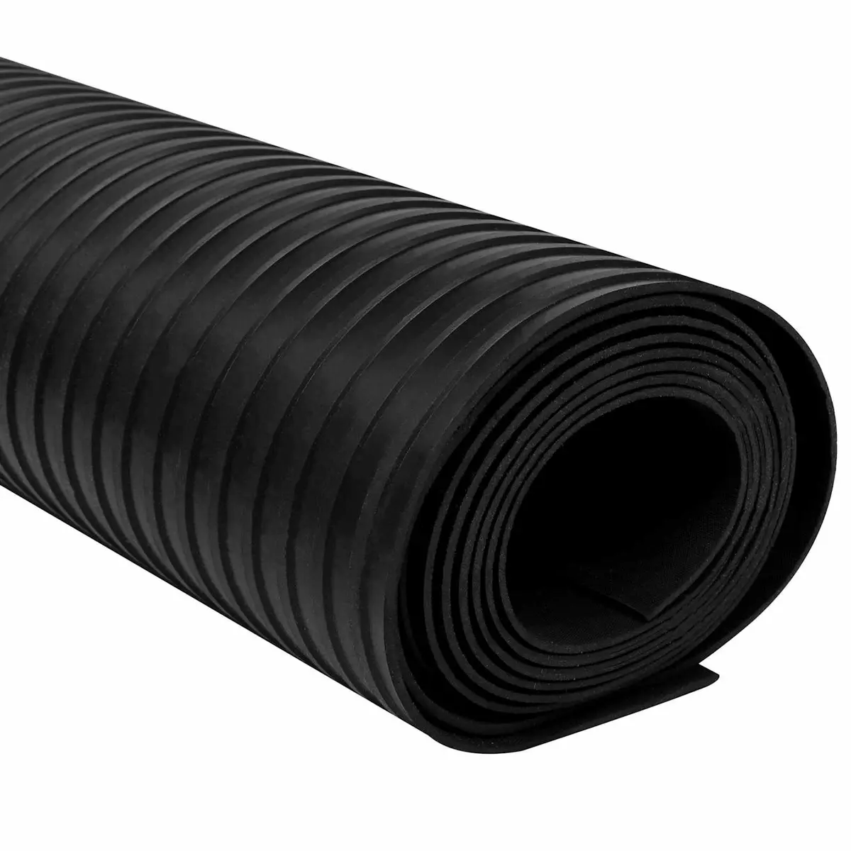Rubber Floor Mat Outdoor Heavy Duty Protective 1x5m Black