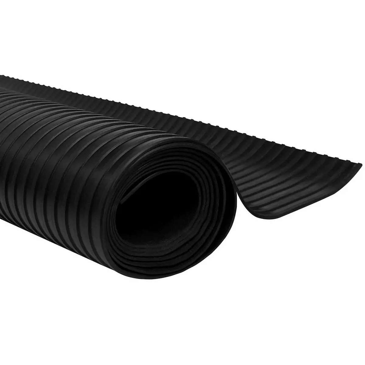 Rubber Floor Mat Outdoor Heavy Duty Protective 1x5m Black