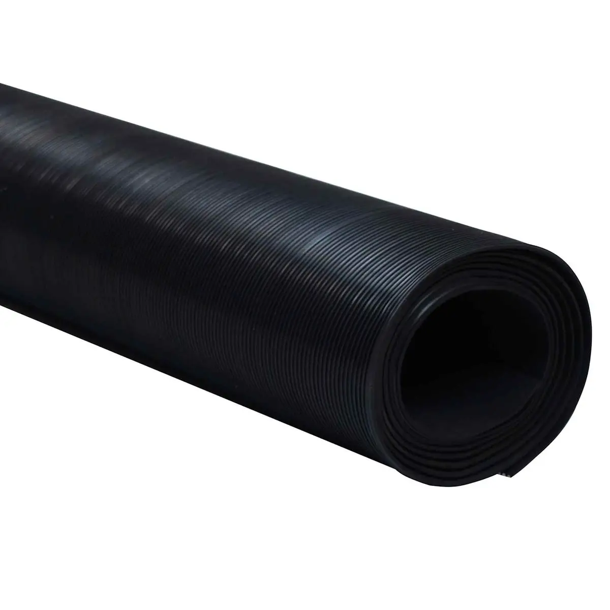 Outdoor Rubber Mat Flexible Durable Protective Black 1x2m for Garden Patio and Pathways