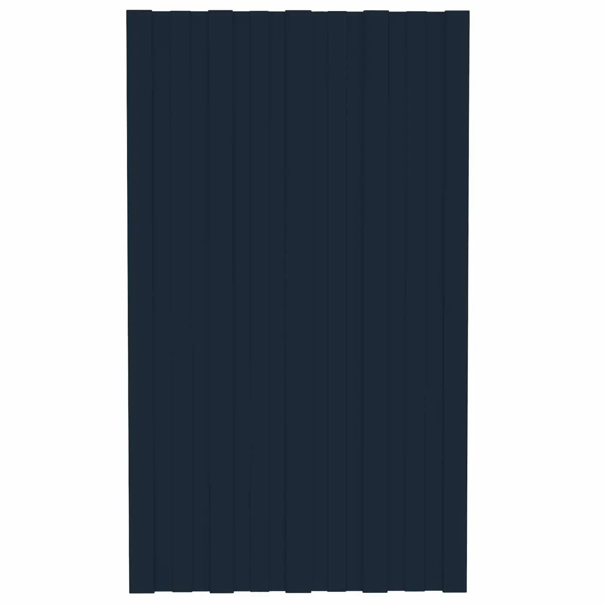 Roof Panel 12 Pieces Anthracite 80 x 45 cm Galvanised Steel Rectangular Sheets