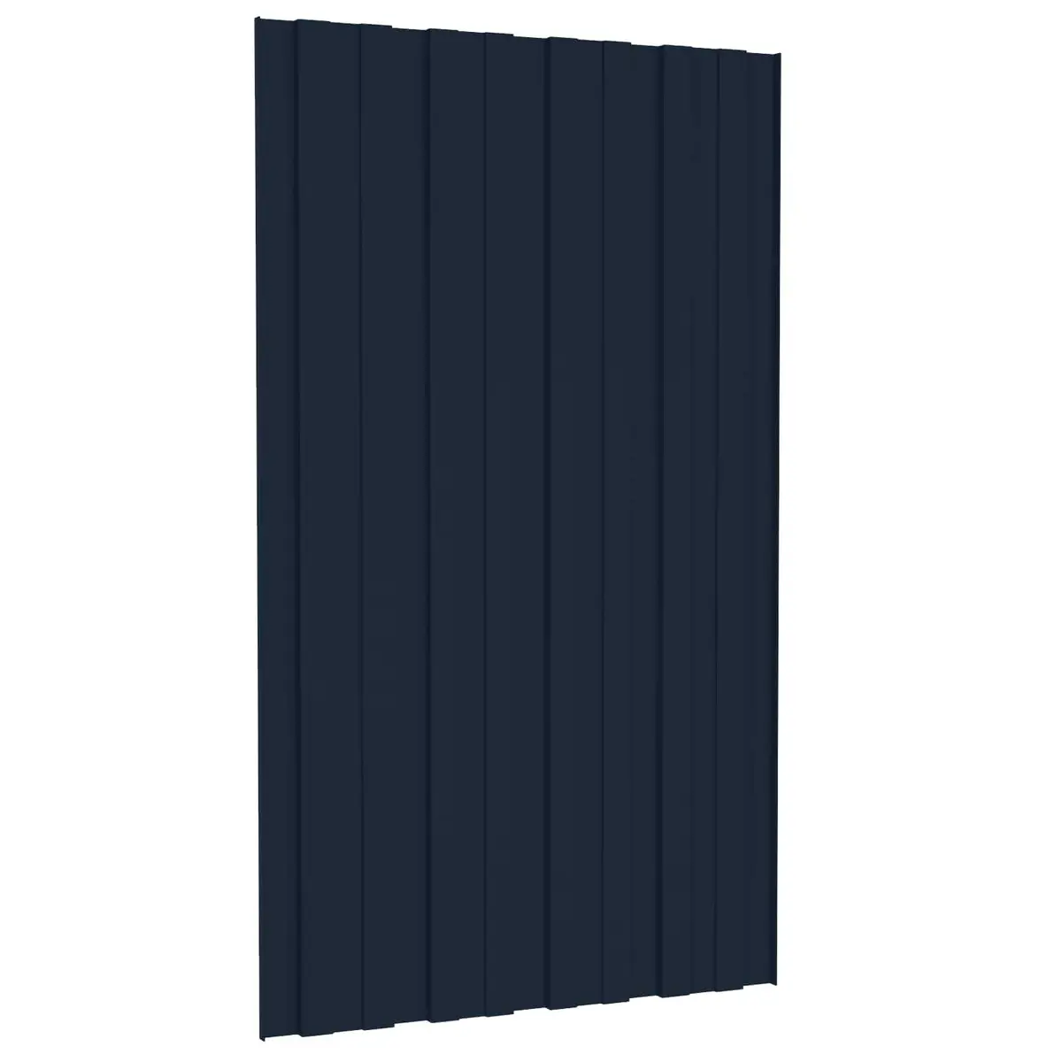 Roof Panel 12 Pieces Anthracite 80 x 45 cm Galvanised Steel Rectangular Sheets