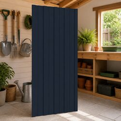 Roof Panel 12 pcs Anthracite 100 x 45 cm Galvanised Steel Rectangular Sheet