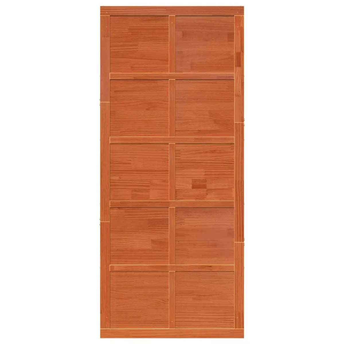 Solid Pine Sliding Barn Door Rustic Brown 90 x 2.5 x 208 cm