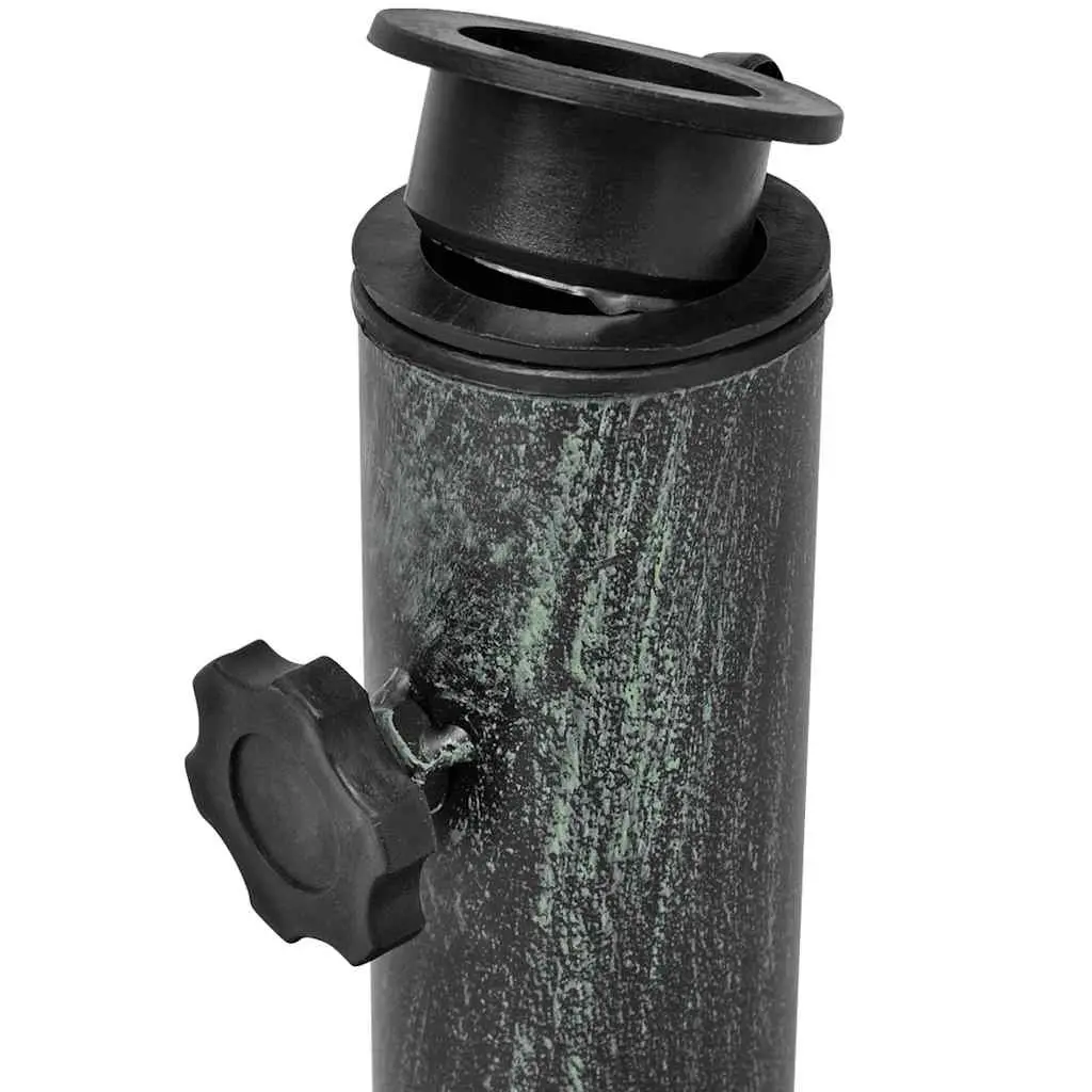 Outdoor Umbrella Base Cast Iron Green 12kg