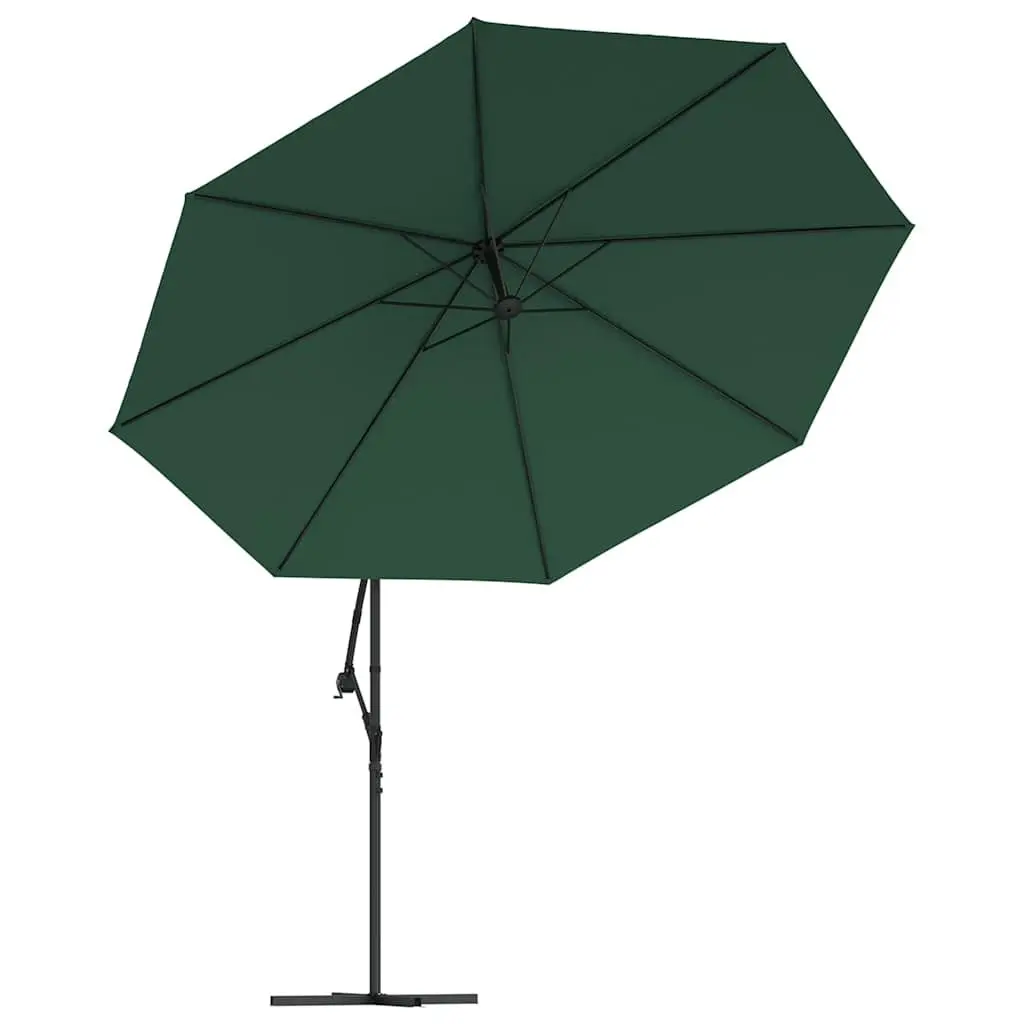 Garden Parasol 3.5m UV-Proof Cantilever Outdoor Shade Green Polyester