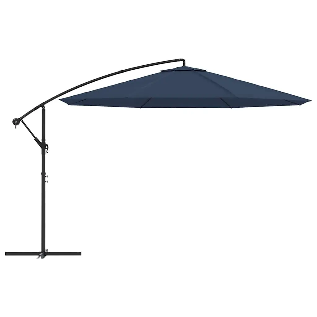 Outdoor Umbrella 3.5m Blue Cantilever UV-Resistant Polyester Shade Garden Parasol