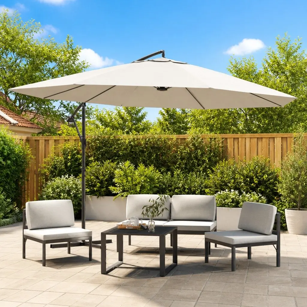 3.5m Parasol for Patio Shade and Comfort