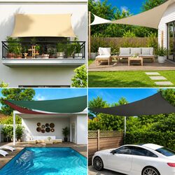 Practical 4x6m Sunshade Sail for Gardens and Patios