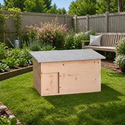 Wooden Hedgehog House for Practical Outdoor Use