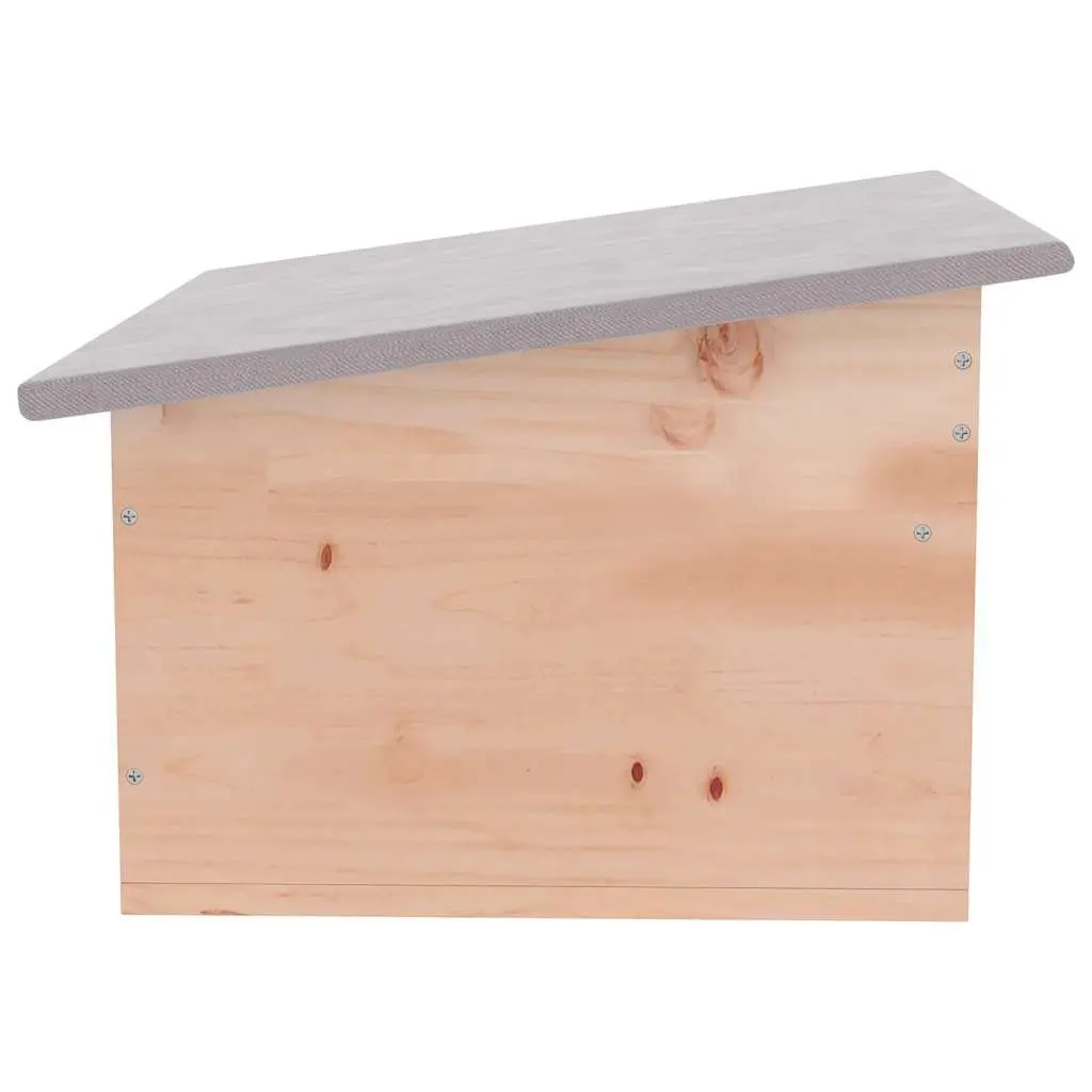 Wooden Hedgehog House Small Animal Shelter Winter Hibernation Cage Outdoor