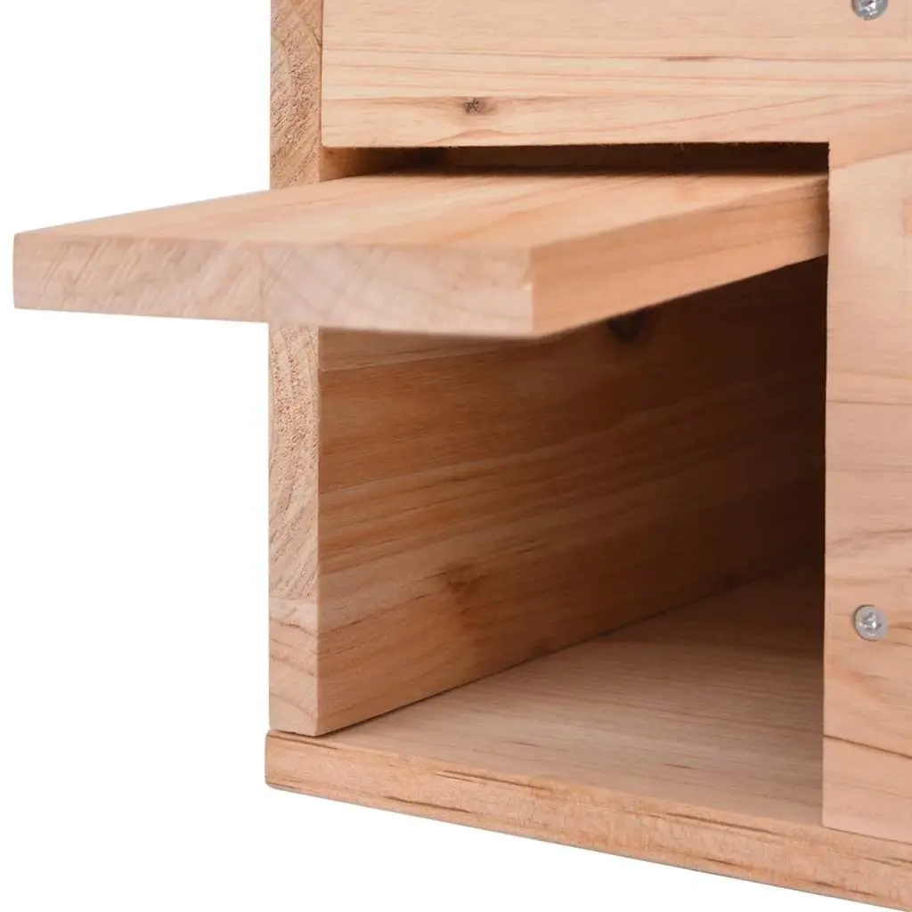 Wooden Hedgehog House Small Animal Shelter Winter Hibernation Cage Outdoor