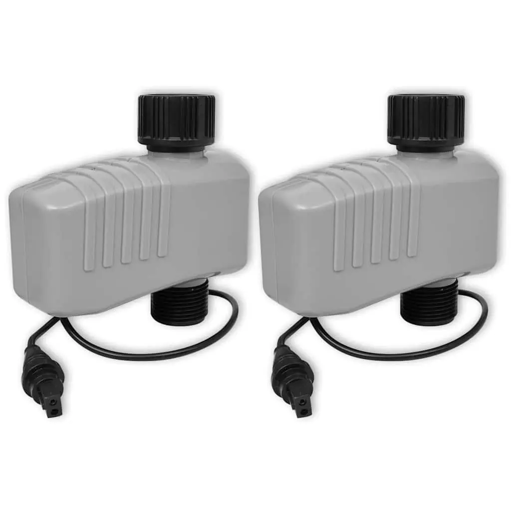 Automatic Irrigation Timer ABS Black 4 Station Garden Watering Control System