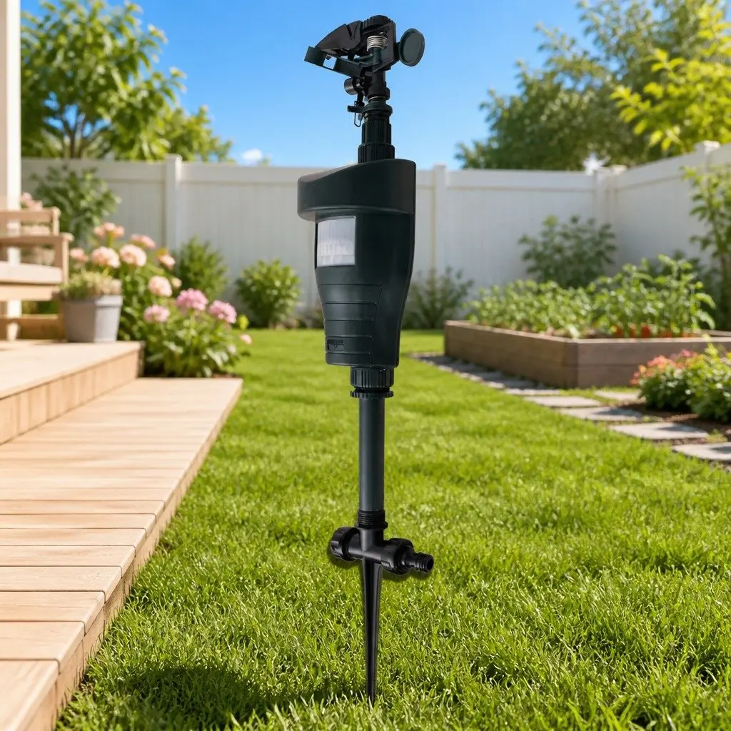 Animal Repellent Jet Spray with PIR Motion Sensor Garden Pest Deterrent Outdoor