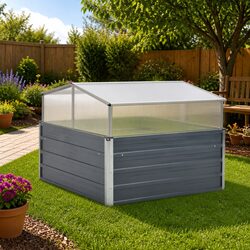 Practical Greenhouse for Home Use 100x100x85 cm Grey
