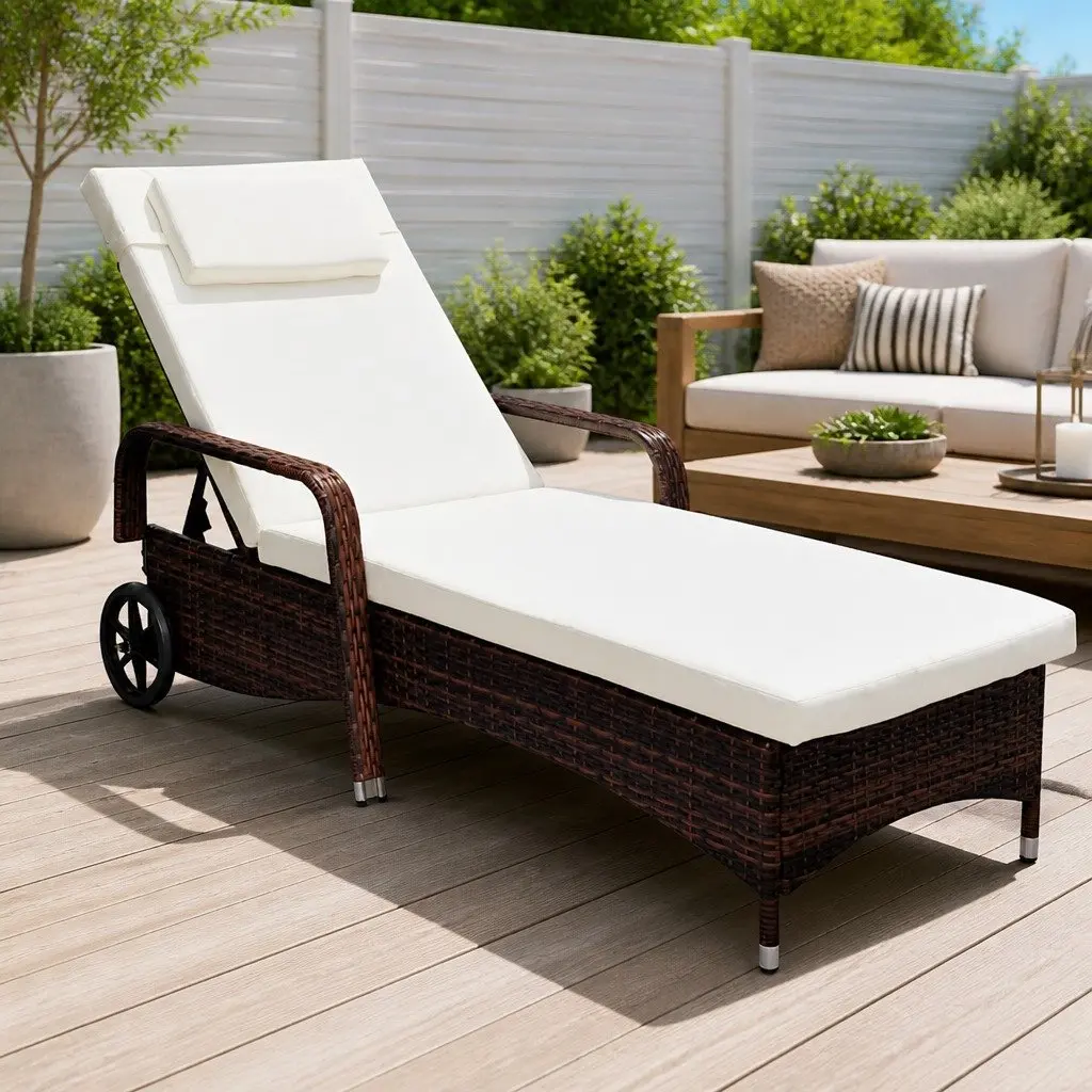 Sun Lounger for Patio, Garden or Balcony