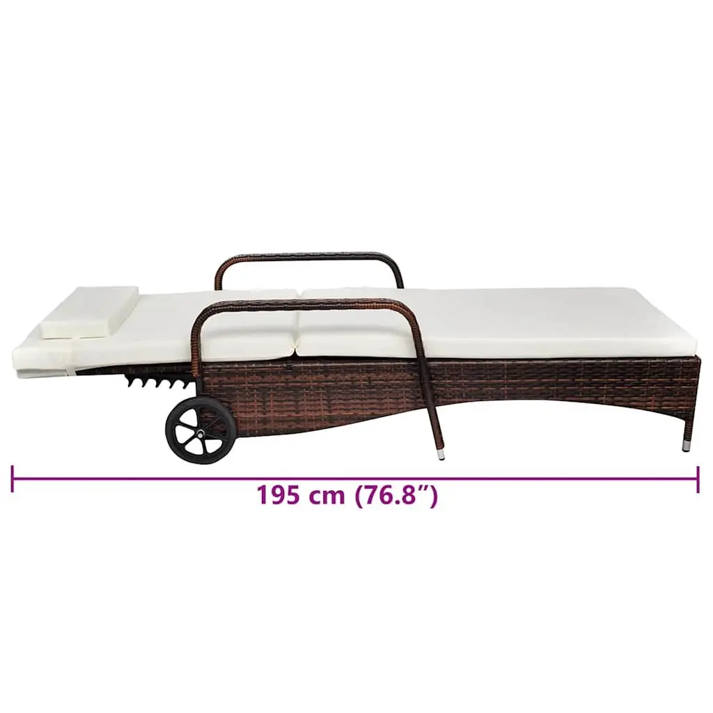 Sun Lounger for Patio, Garden or Balcony