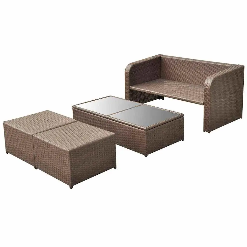 4 Piece Garden Lounge Set for Patios
