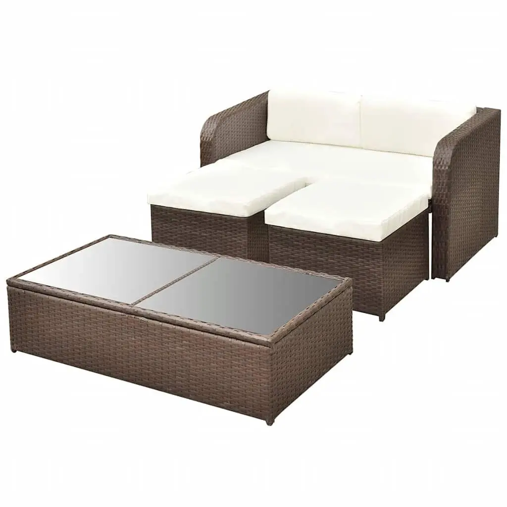 4 Piece Garden Lounge Set for Patios