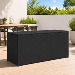 Practical Black Storage Box for Outdoor Needs