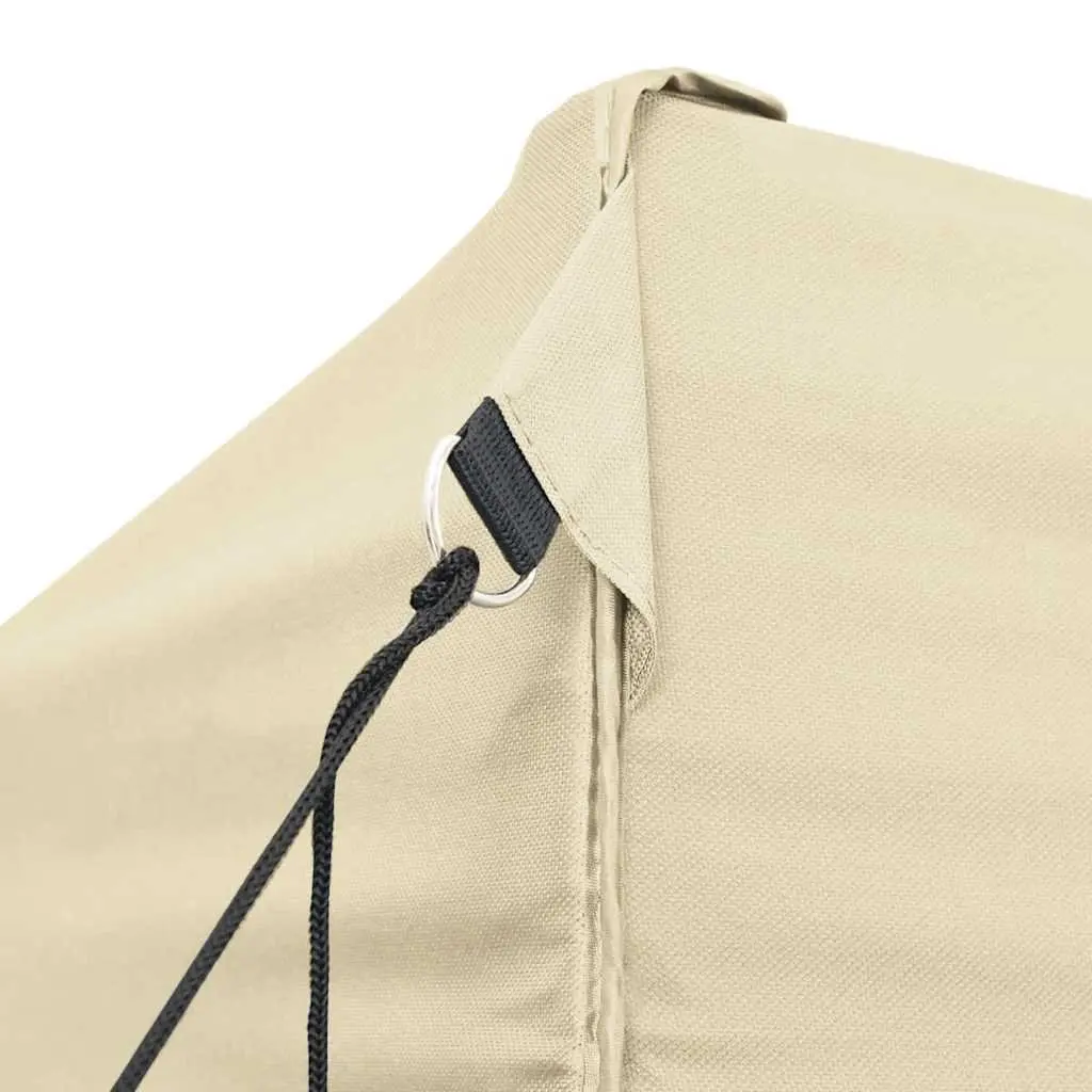 Pop-Up Tent Waterproof Oxford Fabric 3x4.5m White Powder-Coated Steel Frame
