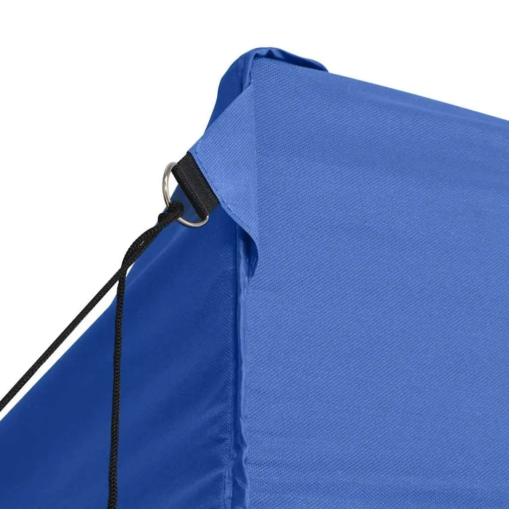 Foldable Pop-Up Tent Oxford Fabric 3x4.5m Blue with 4 Side Walls