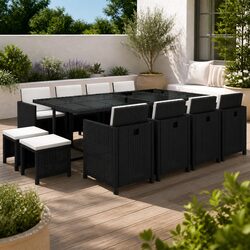Ideal 13-Piece Dining Set for Outdoor Gatherings